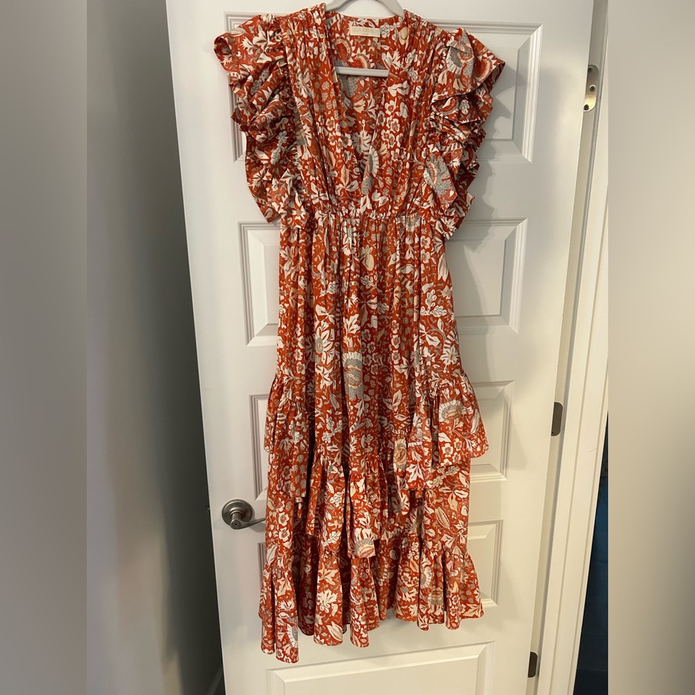 ULLA Johnson Delila Dress, Orange Blossom